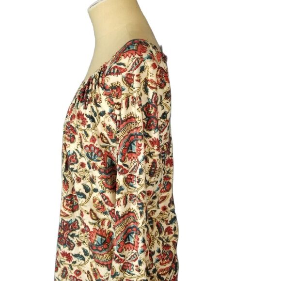 LUCKY BRAND Women's Floral-print Peasant Blouse Size Small - Picture 4 of 5